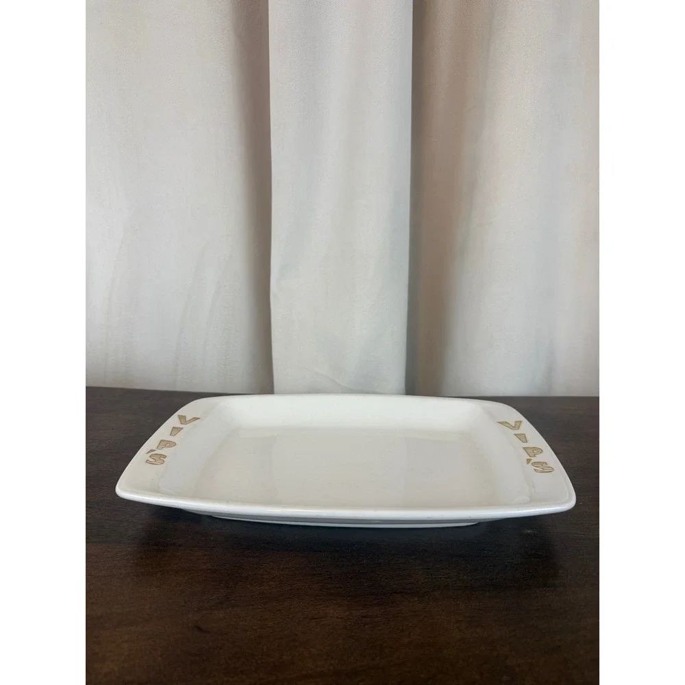 VTG Set of THREE Mark Buffalo Ceramic VIPs‎ Restaurant Serving Trays Platters